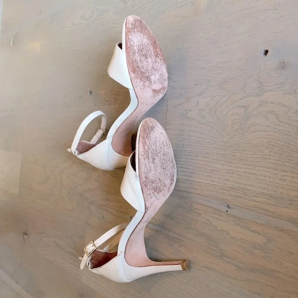 Joie tan cream leather stiletto pumps heels‎ sandals sz 6 36